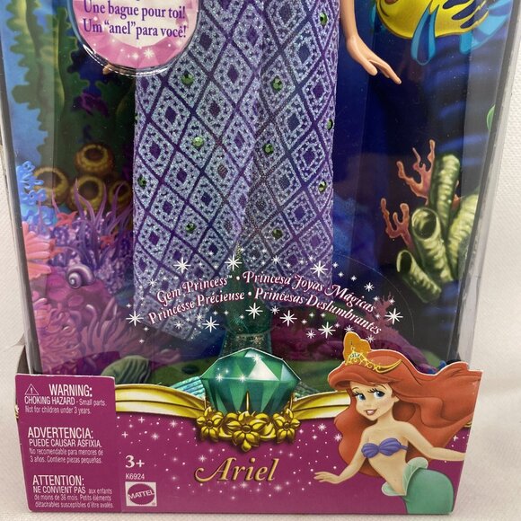 Disney Gem Princess Ariel The Little Mermaid Fashion Doll 12 Inch Tiara Scepter - Picture 4 of 15